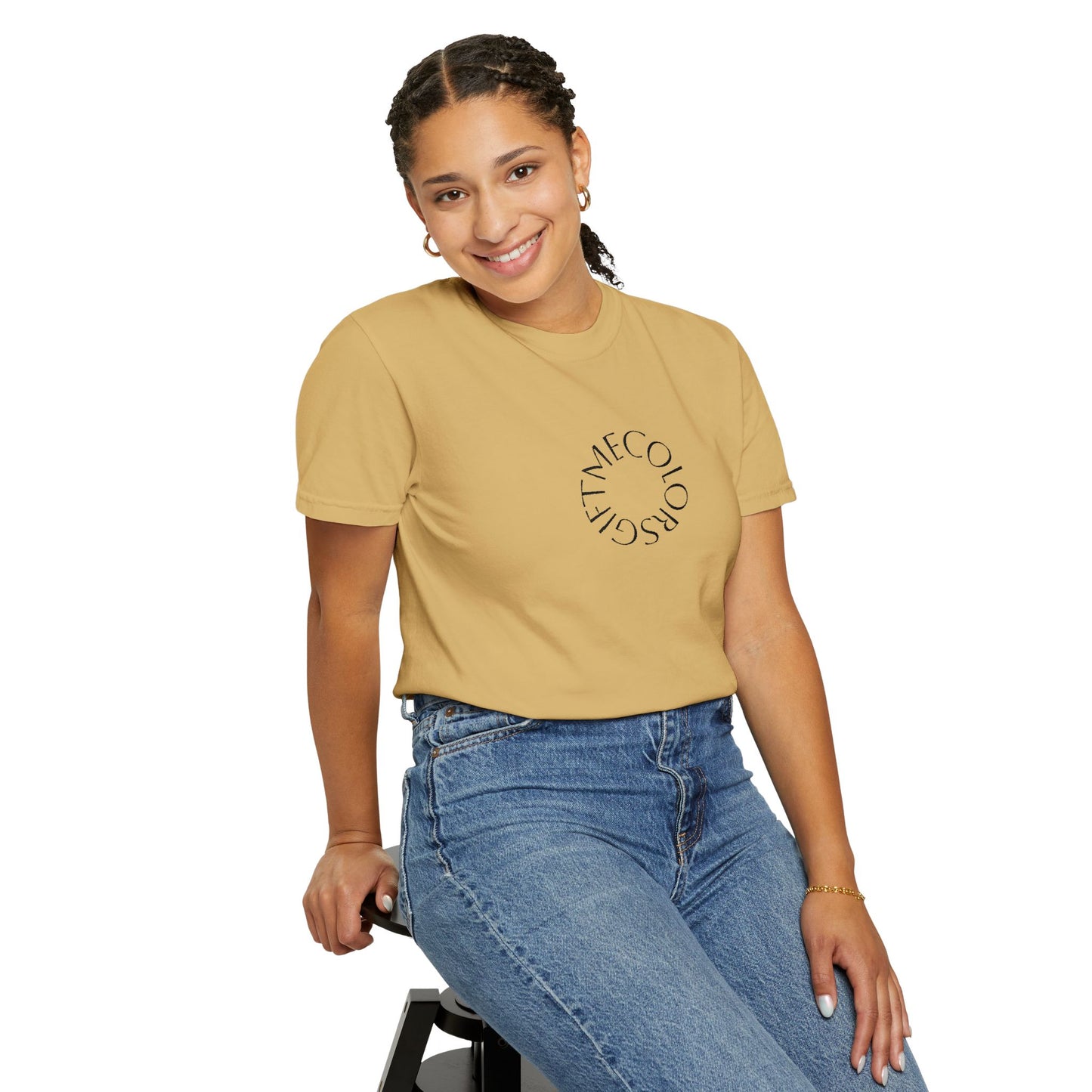Embroidered Oversized Comfort Tee - G I F T M E C O L O R S