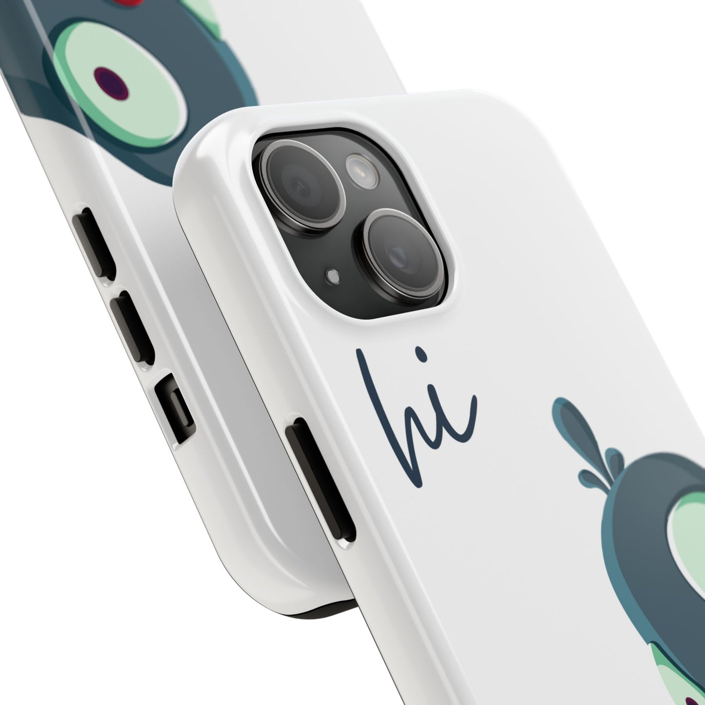 “Cute Aesthetic Peeking Bird Phone Case – Neutral Minimal Design, Say Hi Style, Perfect for College & School Girls”