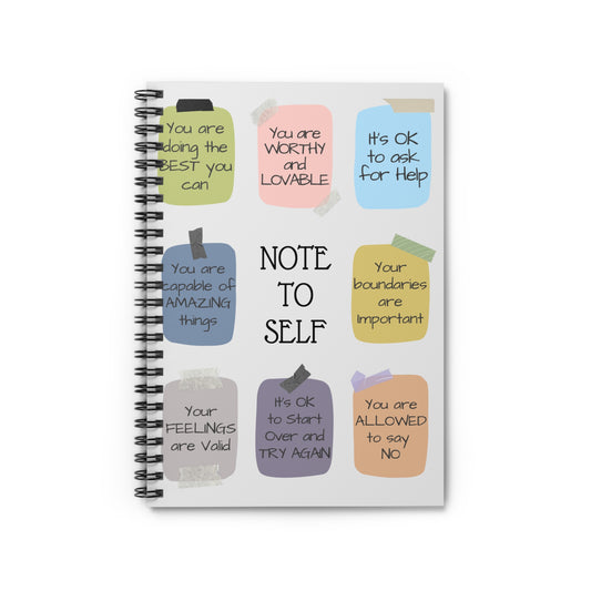 Sticky-Note Spiral Notebook - Ruled Line for School Kids, College Kids, and Teens, Back to School Supplies, Reminder Journal, To-Do List