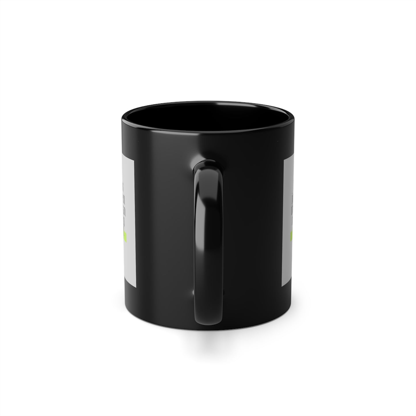 Elegant Black Coffee Mug, 11oz Ceramic, Perfect Gift for Coffee Lovers, Stylish Kitchen Decor, Inspirational Quotes Mug, Minimalist Design