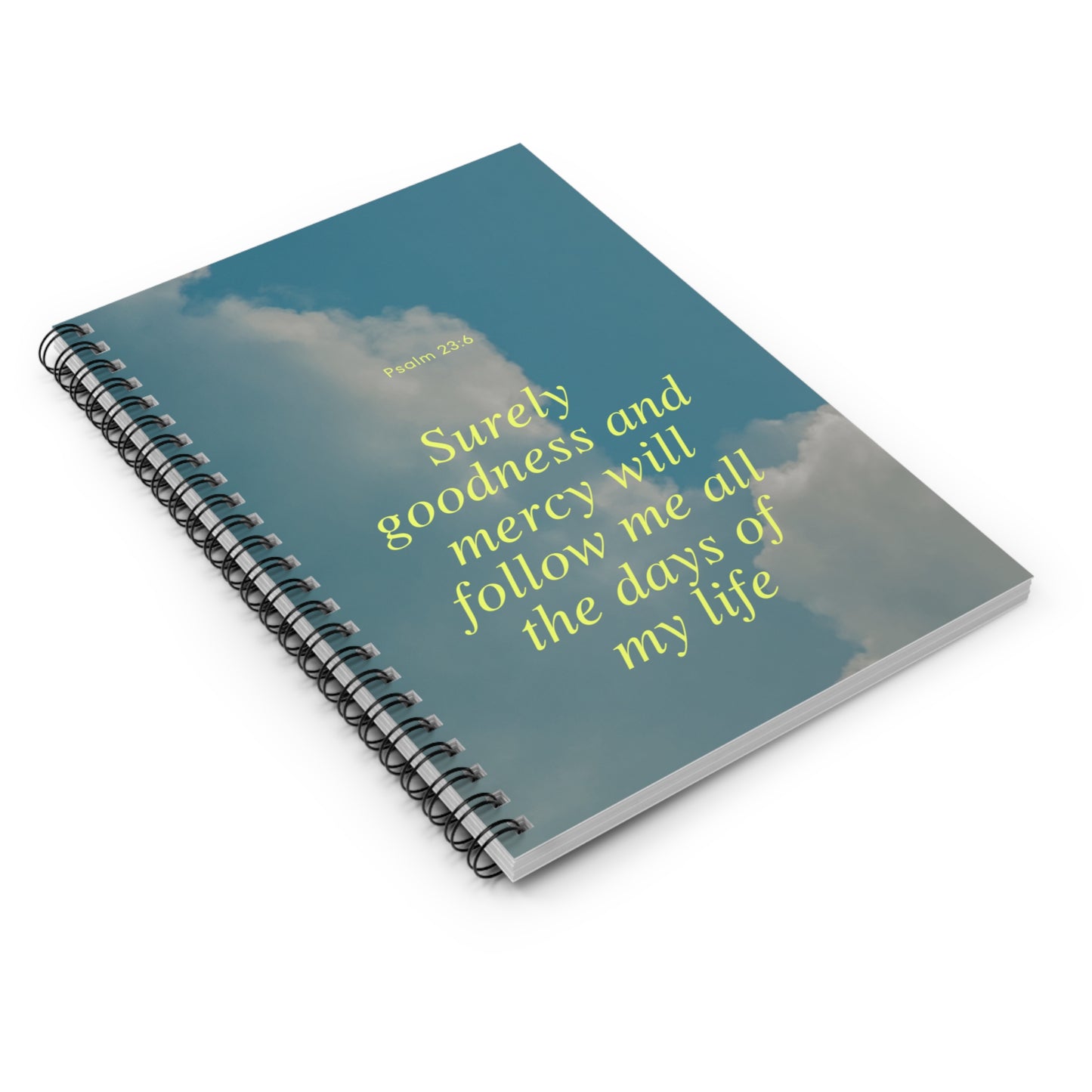Spiral Notebook - Psalm Quote, College Kid Gift, Ruled Line Journal, School Supplies, Teen Cute Colors, Back to School Stationery