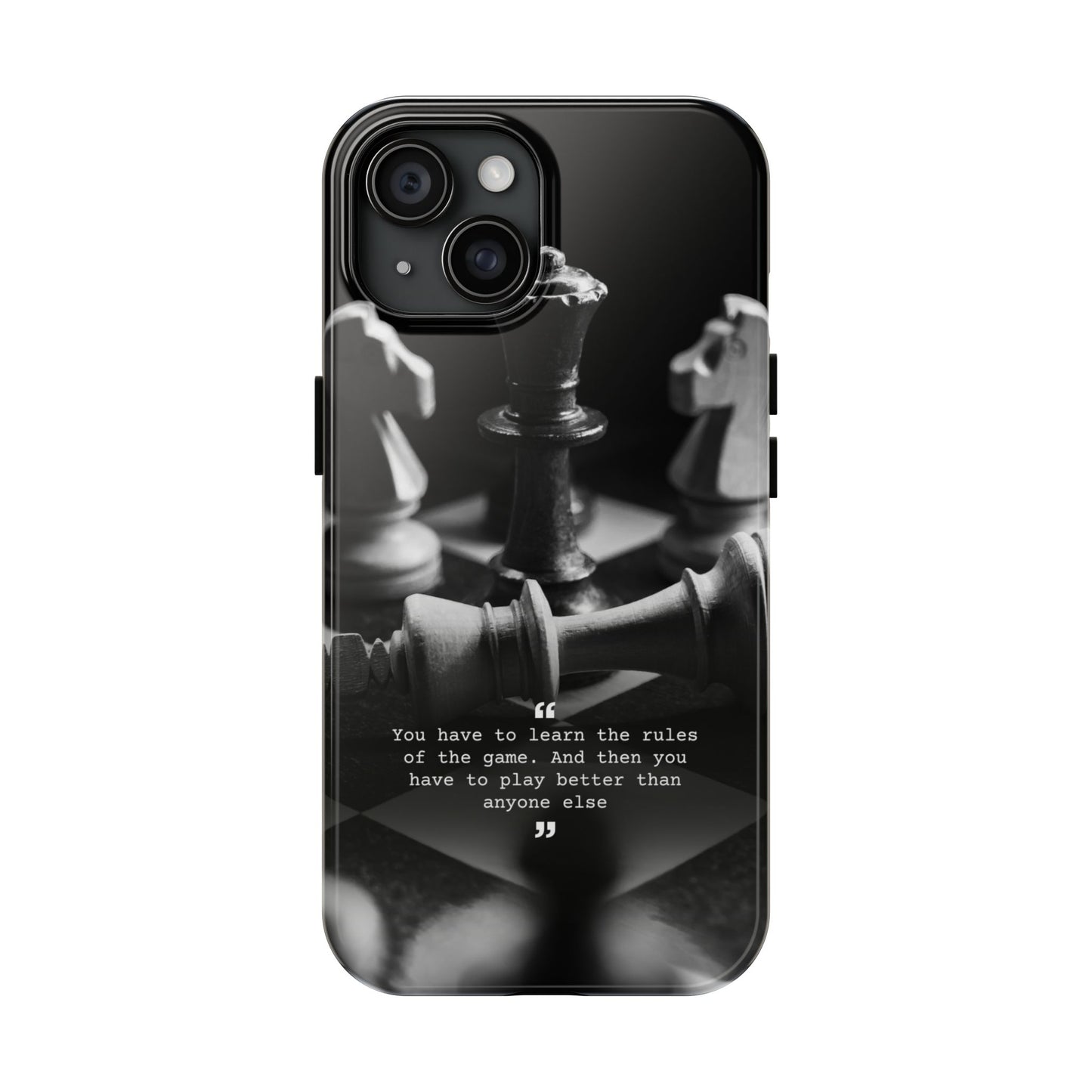 Tough Chess Phone Case - Motivational Design, Unique Gift for Gamers, Chess Lovers, Birthday, Holiday, and Everyday Use