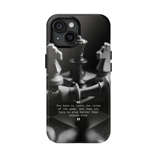 Tough Chess Phone Case - Motivational Design, Unique Gift for Gamers, Chess Lovers, Birthday, Holiday, and Everyday Use