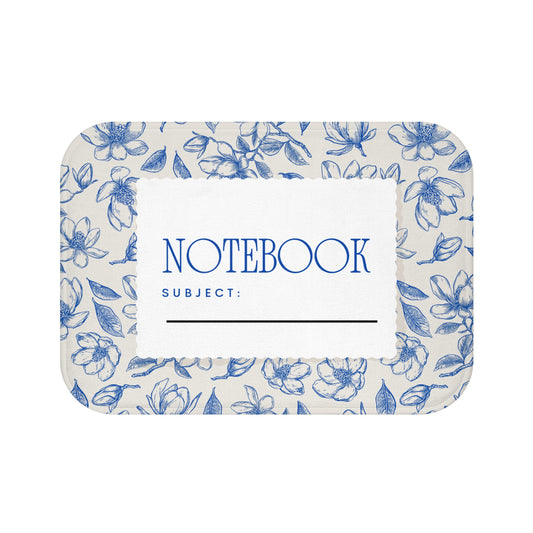 Floral Pattern Bath Mat, Fun Teen Bathroom College Dorm, Home Decor Rug, Housewarming Gift, Cute Bedroom Accent, Unique Shower Mat
