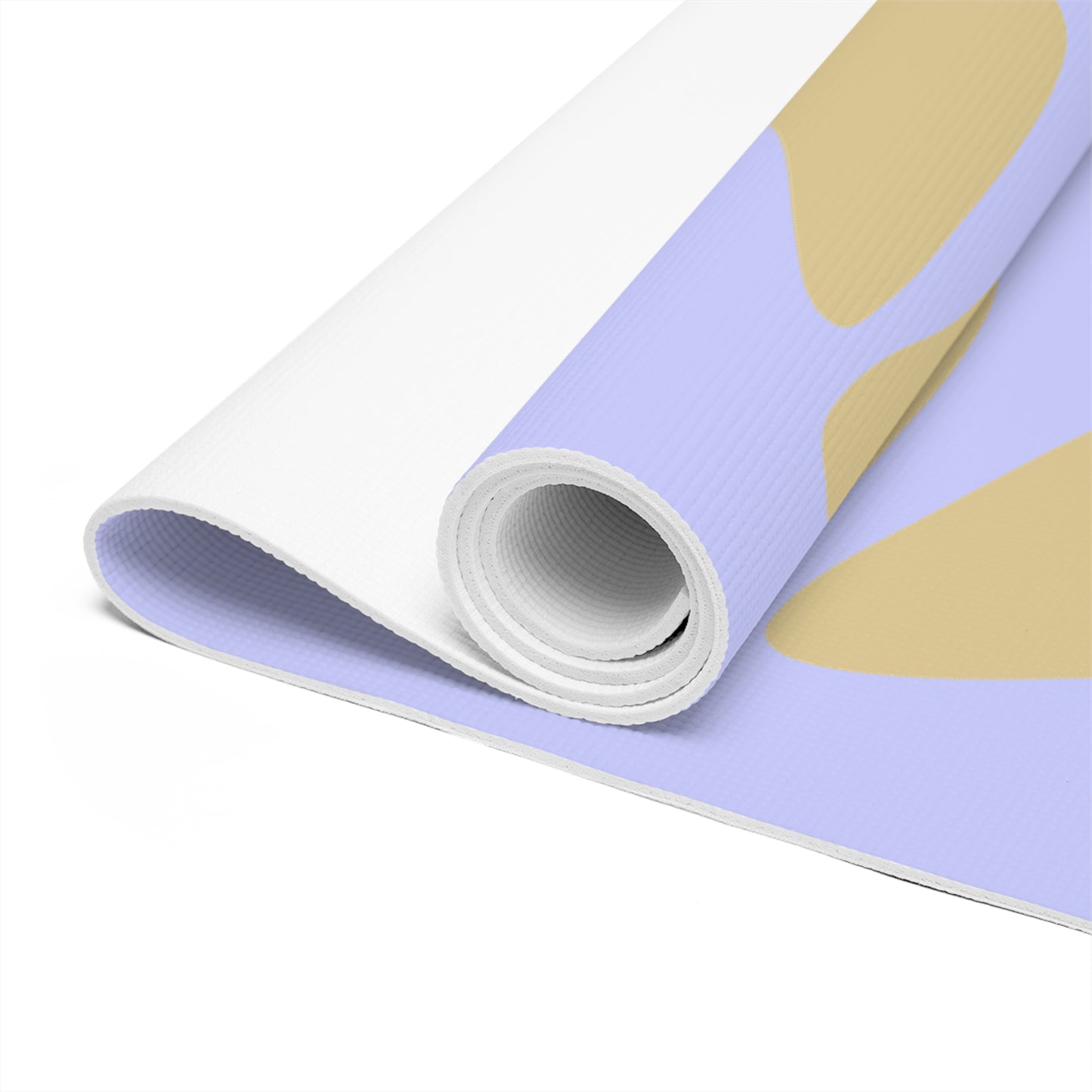 Periwinkle Botanical Foam Yoga Mat - Eco-Friendly Exercise Mat, Non-Slip Yoga Mat, Home Workout Gear for Mindfulness, Fitness Gift