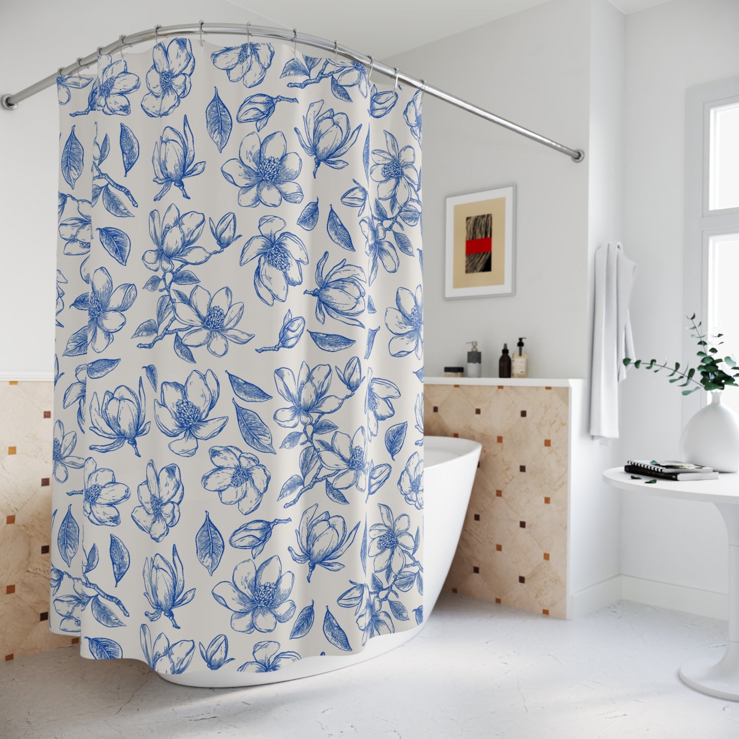 Elegant Shower Curtains for Dorm Room or Teen Bathroom, Subject Notebook Style Bath Mat Sold Separately. University Apartment Decor, College
