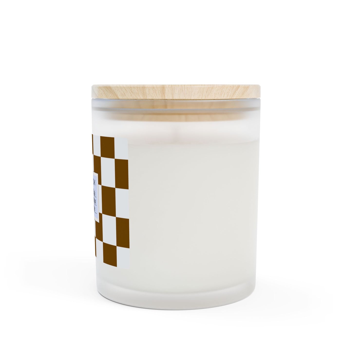 9oz Frosted Glass Candle - Cinnamon Chai Scented Study Candle for College Students, Dorm Room Decor, Relaxation Candle, Self-Care Gift,