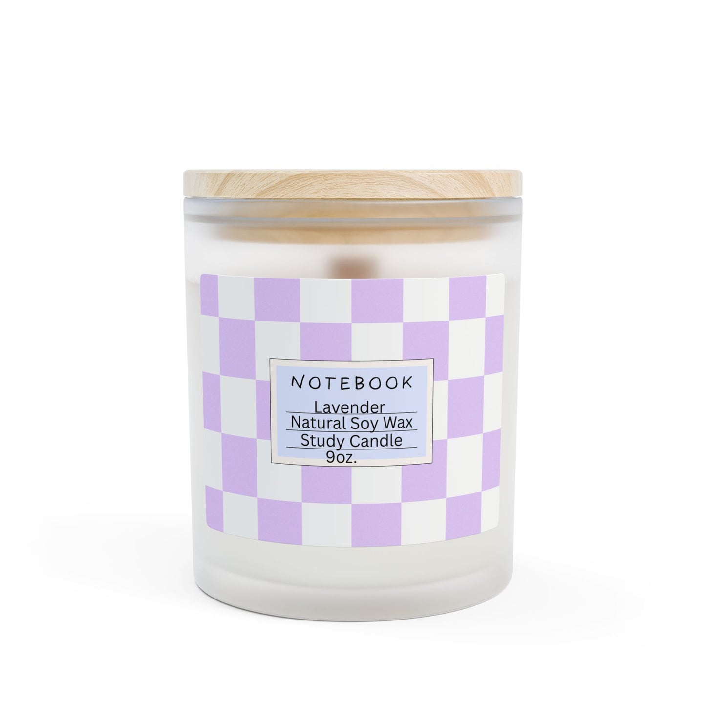 Calming Lavender Candle - Frosted Glass, Aromatherapy Gift, Relaxation Decor, Home Fragrance, Spa Essentials