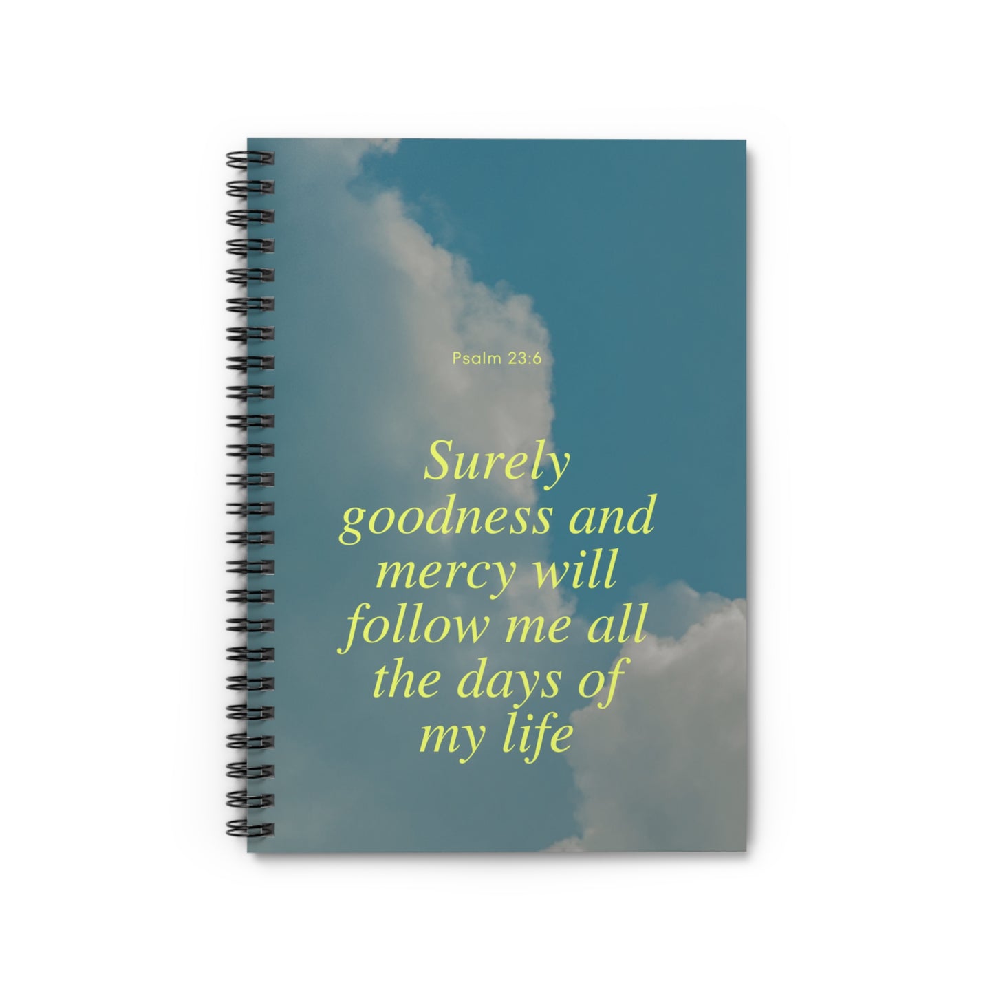 Spiral Notebook - Psalm Quote, College Kid Gift, Ruled Line Journal, School Supplies, Teen Cute Colors, Back to School Stationery