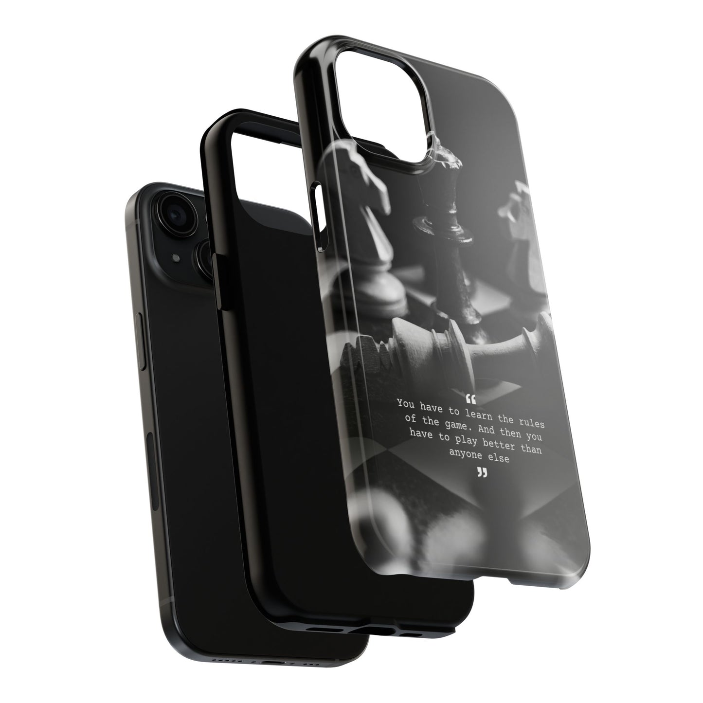 Tough Chess Phone Case - Motivational Design, Unique Gift for Gamers, Chess Lovers, Birthday, Holiday, and Everyday Use