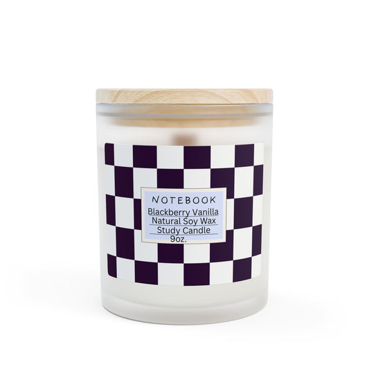 Frosted Glass Candle, Scented Candle, Candle Gift, Relaxation Candle, Aromatherapy Candle, Candle Decor, BlackBerry Vanilla Candle for