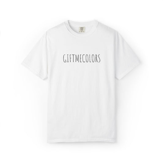 G I F T M E C O L O R S Embroidered Oversized Comfort Tee